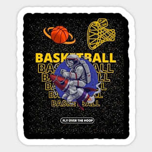 Vintage Retro Basketball Art Design Sticker